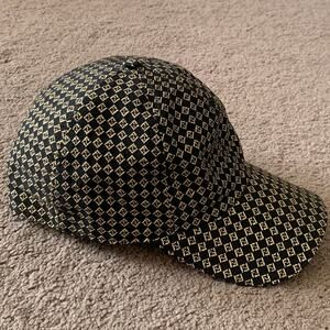 F1051 Fendi gold and black monogram unisex baseball hat
